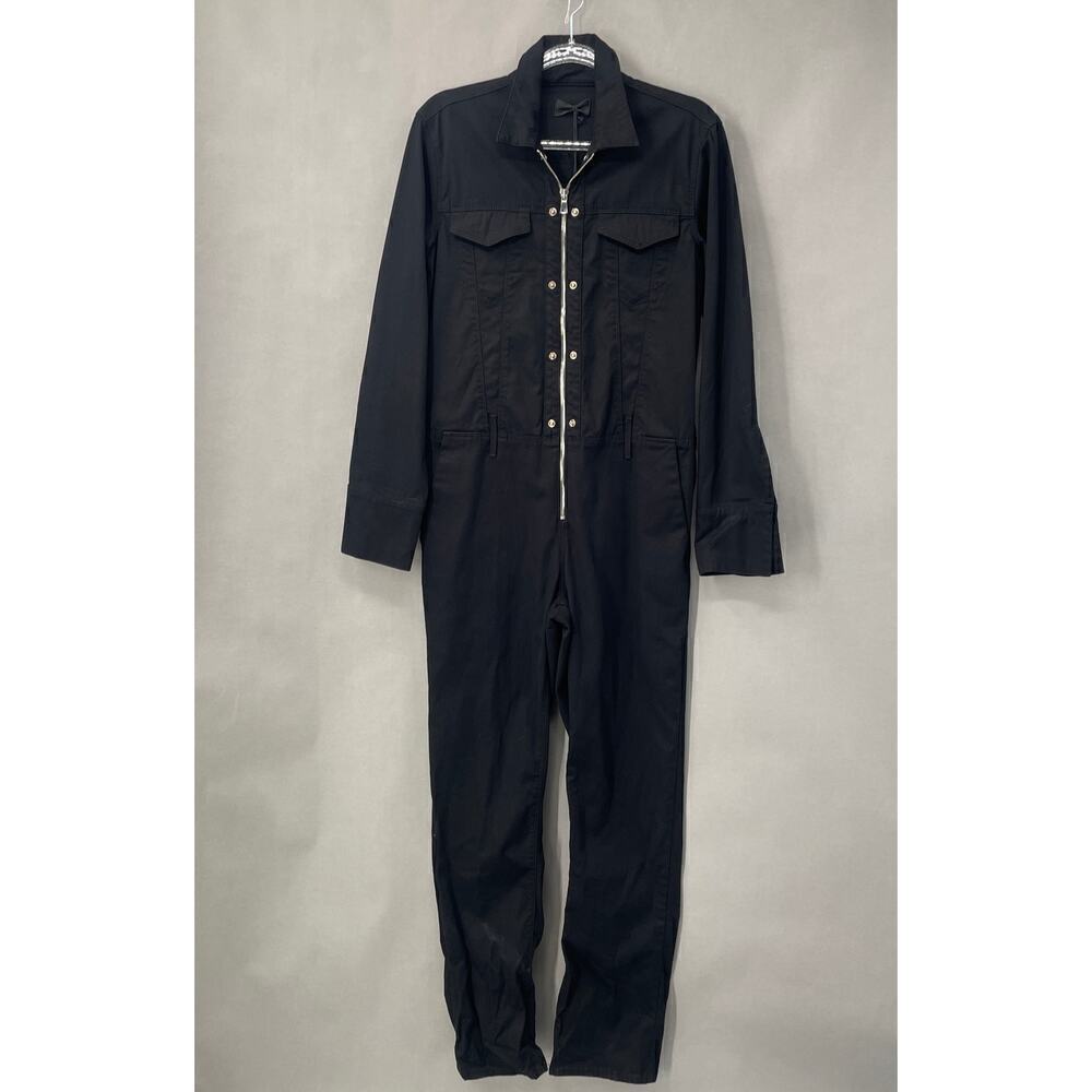 B28 RTA Jumpsuit Black Utility Zip Front‎ Womens 26 One Piece